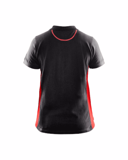 Blaklader 339010509956XXL Women Polo Shirt Black/Red XX-Large 
